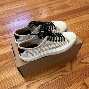 Frye Ludlow Canvas Print Men's Sneaker Casual Shoes Sz 9.5